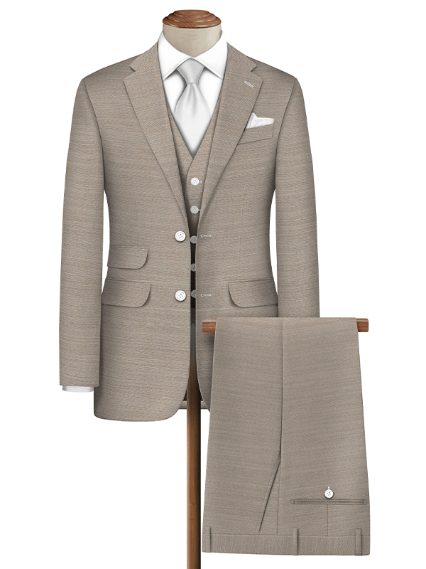 Raymond Luxurious Unstitched Polywool Trousers Fabric Ivory - 1029058