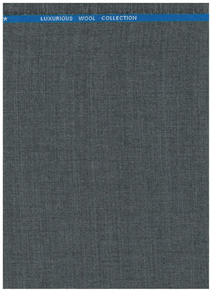 Mafatlal Grey Polywool Suiting Fabric