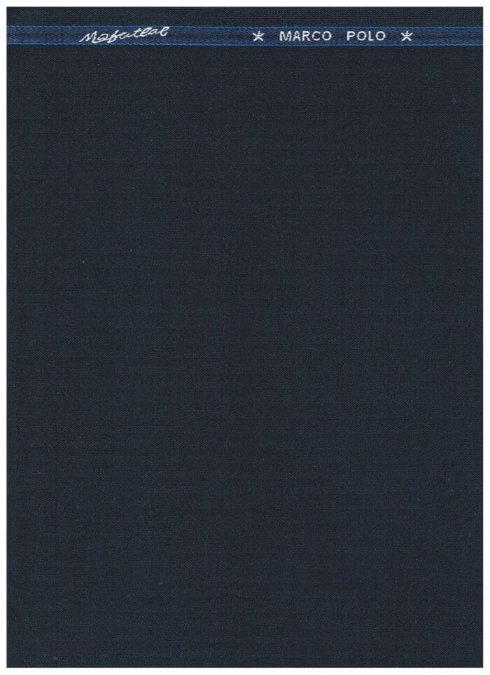 Mafatlal Dark Slate Blue Polywool Suiting Fabric