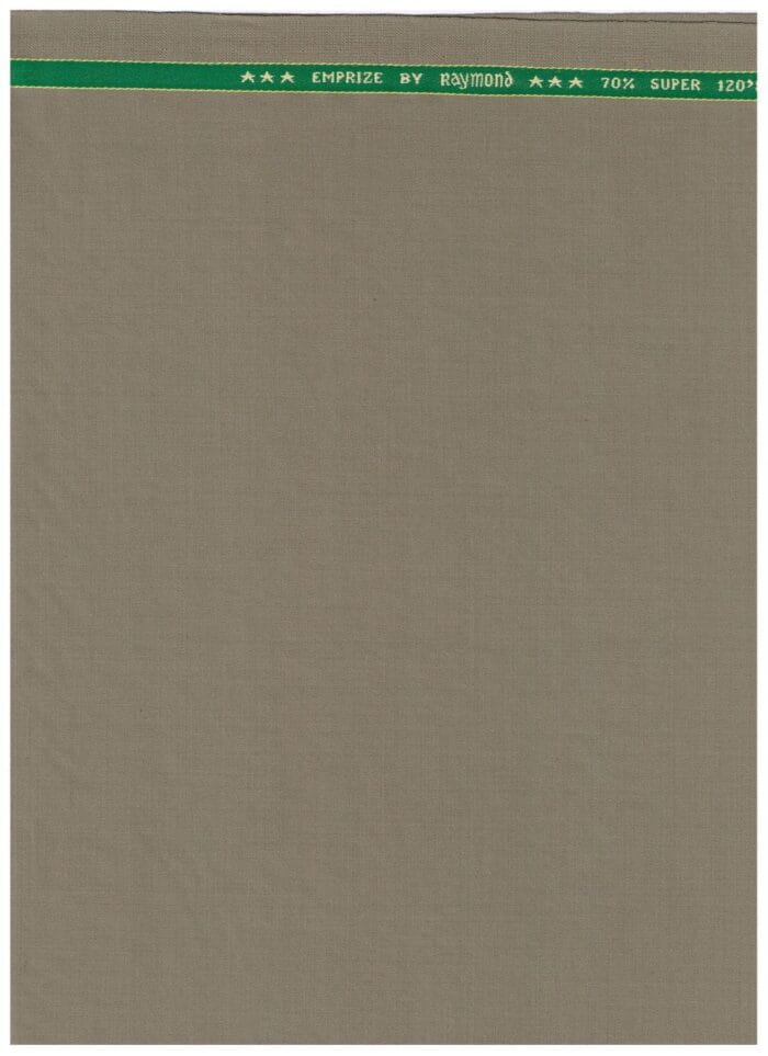 Raymond Olive khaki polywool Suiting Fabric