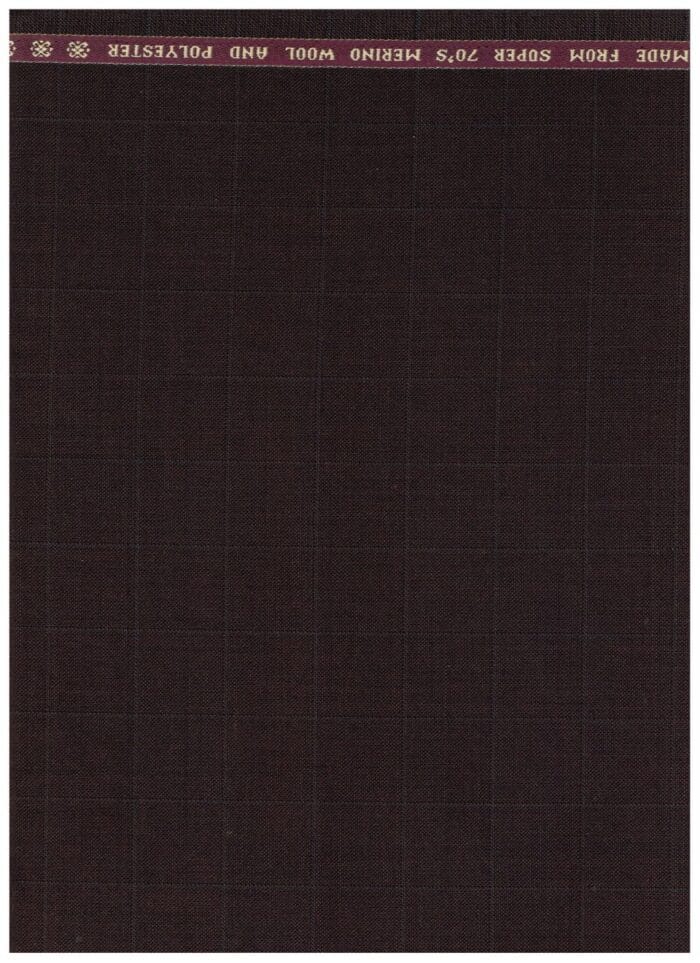 Raymond Coffee brown Polywool Suiting Fabric