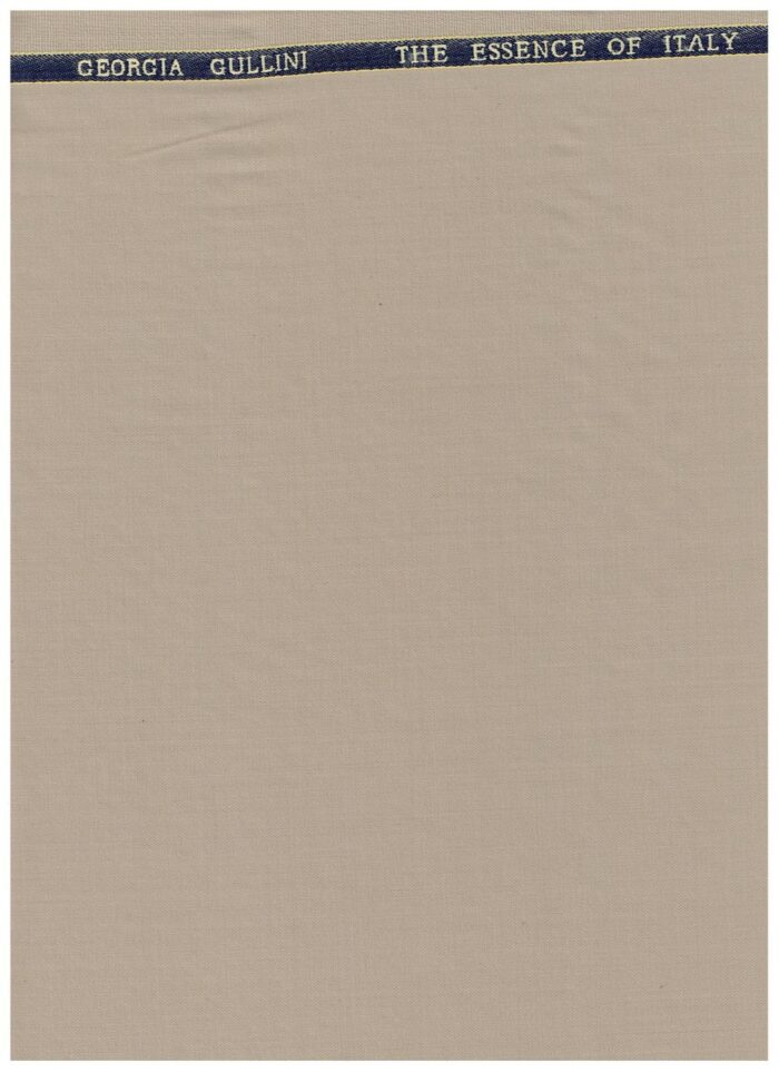 Georgio Gullini Khaki Polywool Super 130 suiting fabric