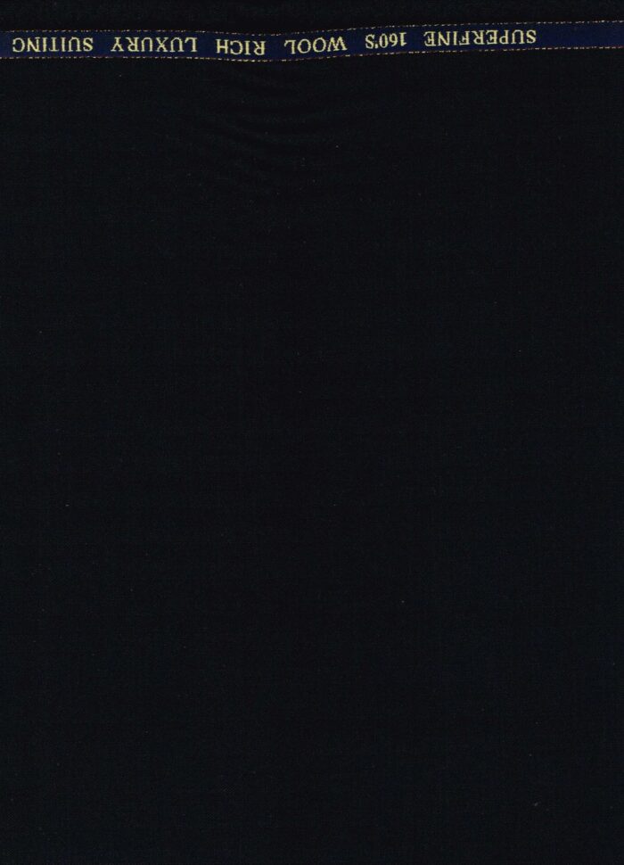 Georgio Gullini Black 160's Polywool suiting fabric